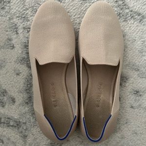 Rothy’s “The Loafer” Flats in Ecru